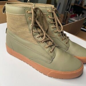 Olive Green SUPRA Lace-Up Boots Men’s 10.5